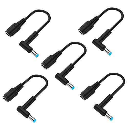 NEUE DAWN Netzteil Kabel Stecker Konverter für HP Laptop Pavilion EliteBook Chromebook 1040 G3 355 G1 G2 350 Laptop Tip Adapter 7,4 x 5,0 mm auf 4,5 x 3,0mm 5 Stücke DC Dongle Spitze Stecker Konverter von NEUE DAWN