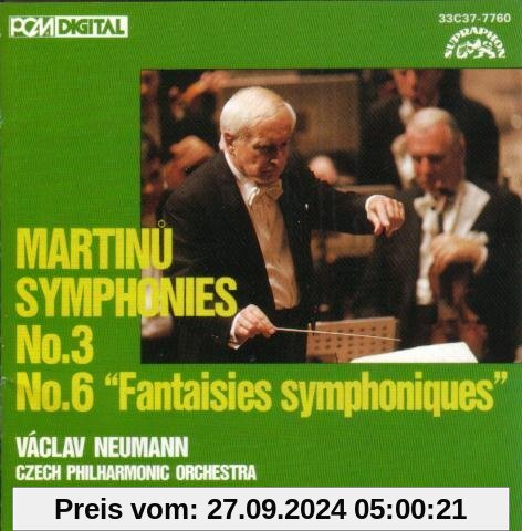 Martinu: Sinfonie Nr.3 + 6 'Fantaisies Symphoniques' von NEUMANN