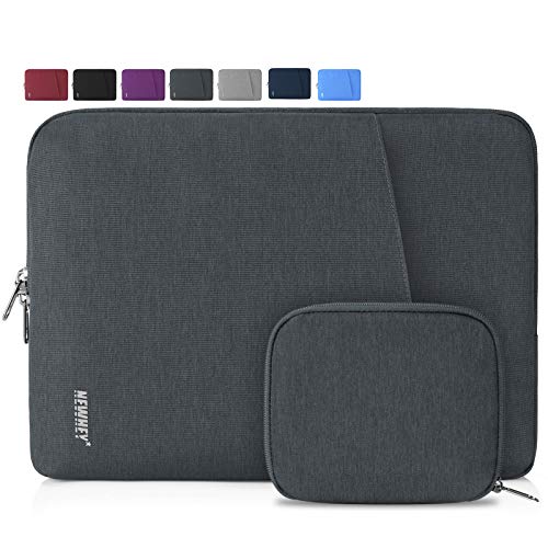 NEWHEY Laptophülle 13 Zoll Stoßfest Laptop Notebook Tasche Hülle Wasserdicht Schutzhülle Sleeve Case Kompatibel 13-13.3 mit Klein Fall Dunkelgrau von NEWHEY