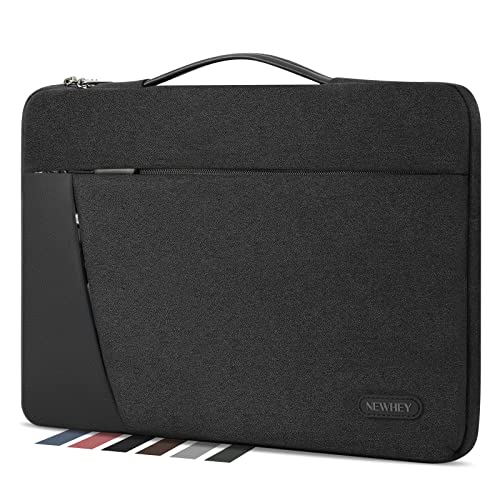 NEWHEY Laptophülle 14 Zoll Laptoptasche MacBook Air Pro Hülle Tasche Kompatibel mit 13-14 Zoll Notebook Schutzhülle wasserdichte Stoßfeste Laptop Sleeve Case Schwarz von NEWHEY