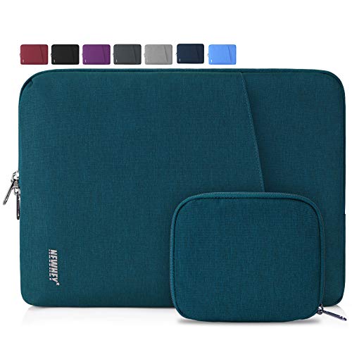 NEWHEY Laptophülle 14 Zoll Stoßfest Laptop Notebook Tasche Hülle Wasserdicht Schutzhülle Sleeve Case Kompatibel 14 mit Klein Fall Blaugrün von NEWHEY