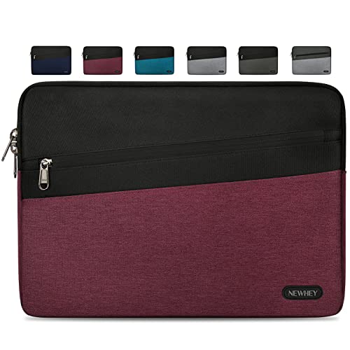 NEWHEY Laptoptasche 14 Zoll wasserdichte Stoßfeste Notebook Tasche Hülle Modeklassiker Laptop Schutzhülle Sleeve Case Kompatibel Mit 14 Zoll MacBook Air/Pro, HP, Dell, Lenovo Weinrot von NEWHEY