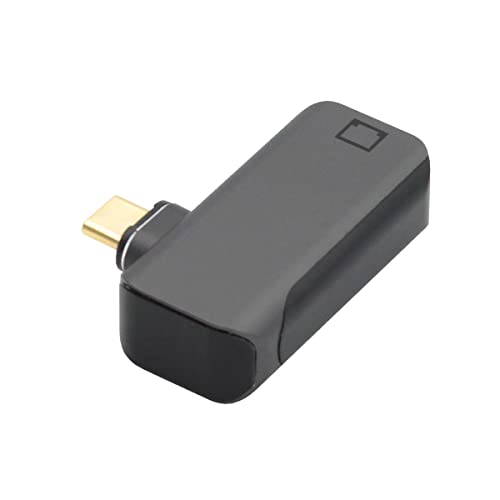 NFHK Magnetic Angled Type USB-C Type-C USB3.1 auf 1000 Mbit/s Gigabit-Ethernet-Netzwerk-LAN-Adapter für Laptop von NFHK