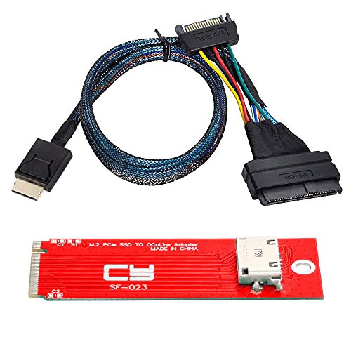 NFHK U.2 SFF-8639 Kabel & PCI-E 3.0 M.2 M-Key auf Oculink SFF-8612 SFF-8611 Host-Adapter für PCIe Nvme SSD 2260 von NFHK