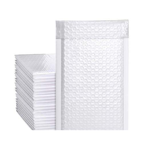 Luftpolstertaschen Luftpolsterumschläge, 30er-Pack, Luftpolsterumschlagbeutel, selbstklebender, gepolsterter Versandumschlag for Postboten mit Luftpolstermailer, Versandgeschenkbeutel(WHITE,10pcs-(15x von NFOQRVKW