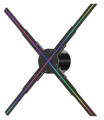 Hologrammfan, 50cm Holographische Fan 3D Werbung Maschine 576 LED Zeichen Neon Smart HD Player Unterstützung Video Bild, für Unternehmen, Partys usw.(50cm HD Edition) von NGBFF