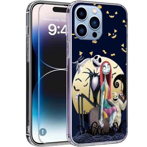 NGUMMS Phone caseJack TPU Sally Wasserdicht Nightmare Funny Before Shock Christmas Clear Halloween Kompatibel mit iPhone 11 Pro Max Transparent Stoßfest Bumpers von NGUMMS