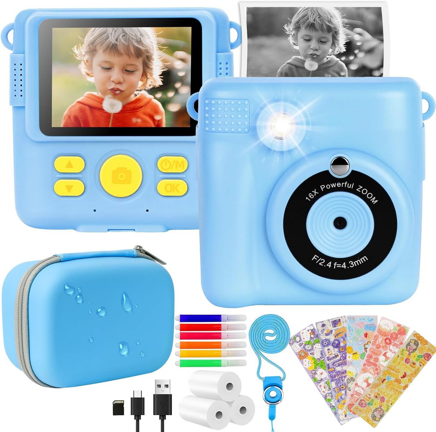 NICEWIN Kinderkamera (HD Kinder Kamera 32G SD-Kart Selfie Digitalkamera Geschenke) von NICEWIN