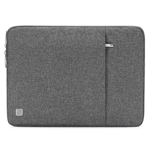 NIDOO 13" 14" Wasserdicht Laptop Sleeve Hülle Schutzhülle Tasche für 13,6" MacBook Air M3 M2 / 14" MacBook Pro M3 M2 / 13,5" Surface Laptop 6 5/14" ThinkBook 14 Gen 4 7 / ThinkPad L14 Gen 5, Grau von NIDOO