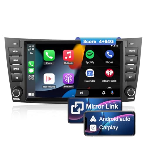 NIKOCENT 8 Zoll Touchscreen Autoradio für Benz E-Klasse W211 G-Klasse W463 CLS-Klasse W219 mit CarPlay, Android 13 Autoradio mit GPS FM DSP Rückfahrkamera Lenkradsteuerung (4GB+64GB) von NIKOCENT