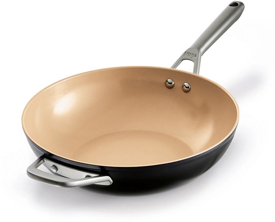 NINJA CW90928DE Prem. Keram.-Sauteuse/WOK (Schwarz) von NINJA