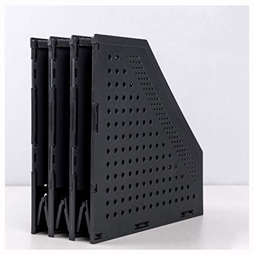 Desk File Organizer,Desktop Organizer File Sorter Aktenmagazin-Ordnerhalter, zusammenklappbarer Aktenständer, dehnbarer Desktop-Organizer, Dateispeicher-Manager for Zuhause und Büro, dunkelgrauer und von NIULIniuli