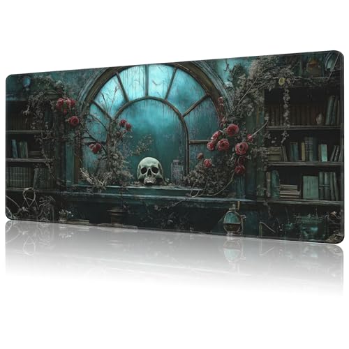 NIYLYNSYN Gaming-Mauspad, groß, rutschfest, dick genähter Rand, Mauspad für Zuhause, Büro, Gaming-Tastatur, Schreibtischunterlage (87,9 x 39,9 cm) von NIYLYNSYN