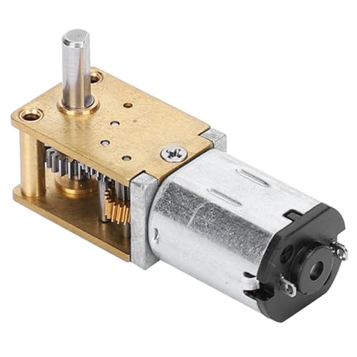 Mini-Mikro-Metallgetriebemotor N20 DC12V Geschwindigkeitsreduzierung CW CCW Mikromotor Intelligentes Spielzeug Simulationsroboter Elektronisches Schloss Rot Kupfer (DC12V381RPM) von NIZUUONE