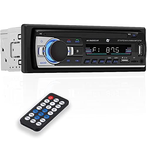NK Autoradio mit Bluetooth 4.0-1 DIN - 4x40W, AUX-Funktion, MP3 Player und Dual-USB-Anschluss, FM-Stereosound, Freisprecheinrichtung, Fernbedienung, Ladefunktion, LCD-Display, iOS & Android von NK