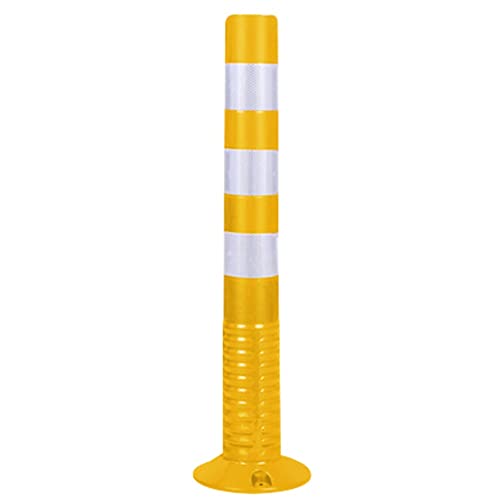 Sicherheits-Straßenpfosten-Pfähle, Parkpfosten-Poller, 75 cm, Pu-Poller, Warnsäule, elastischer Straßen-Antikollisionspfahl(Yellow) von NNGHBNKJ