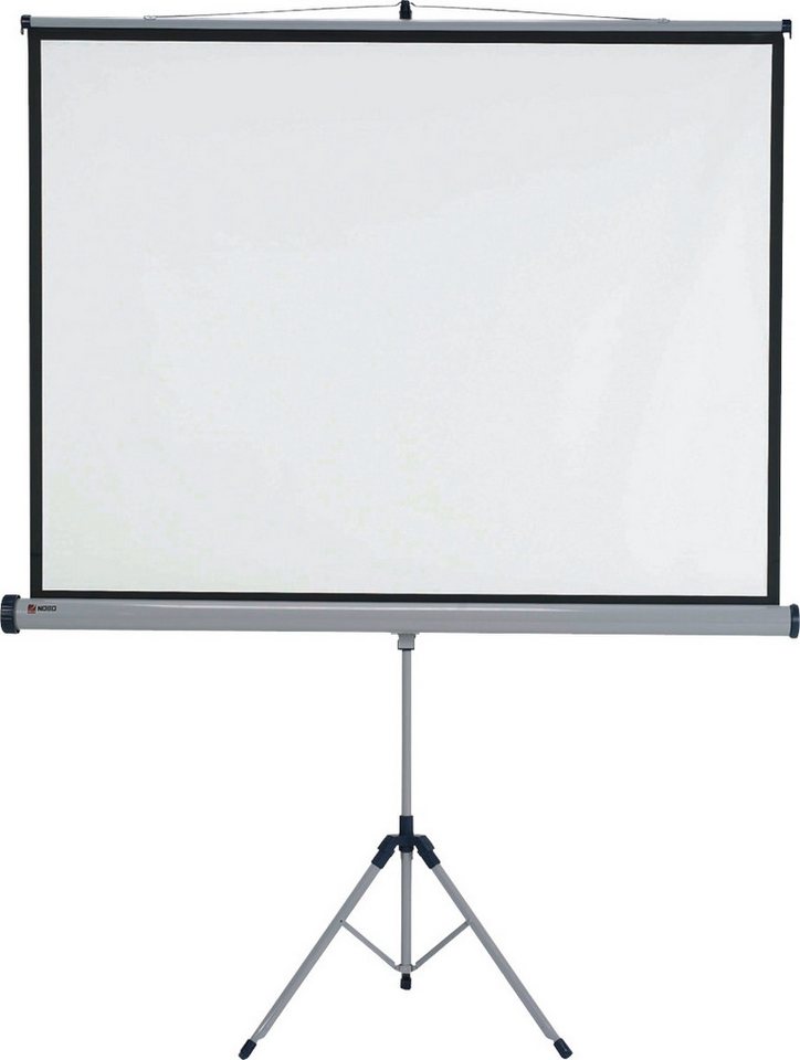 NOBO Stativ-Leinwand 175x132,5cm grau. Rolloleinwand von NOBO