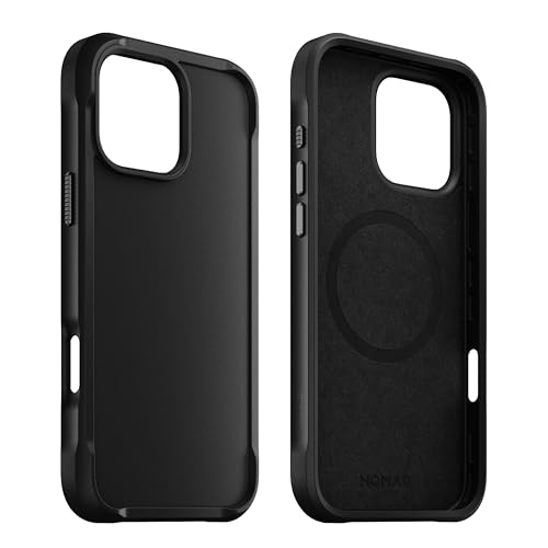 NOMAD Rugged Case | für iPhone 16 Pro Max | Schutzhülle aus Polycarbonat mit TPU-Bumper | Matte PET-Rückseite | MagSafe-kompatibel | Black von NOMAD