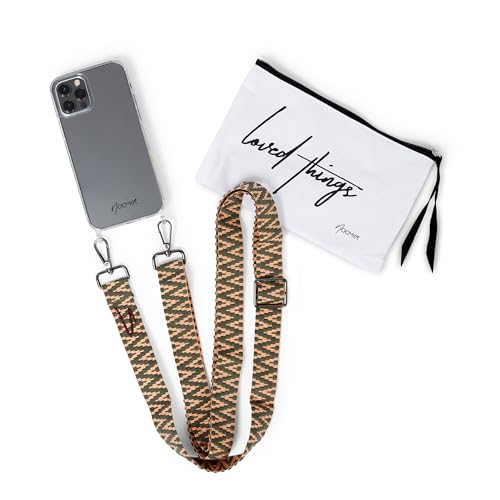 NOOMYA® Premium Fashion Handykette | Set Handyhülle iPhone 12/12 PRO & Handyband Thyme to Shine | Handygurt zum Umhängen | Necklace Hülle mit Band | Set Wechselband mit Phone Case | Geschenk von NOOMYA