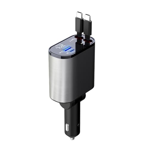 NPXUAMTJ Einziehbares Kabel 2 USB C Autoladegerät Mit Einziehbarem Kabel Praktische Und Sichere Ladelösung NPXUAMTJ Einziehbares Kabel 2 USB C Autoladegerät Mit Einziehbarem Kabel Praktische Und Sichere Ladelösung von NPXUAMTJ