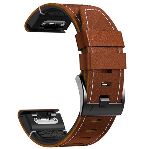 NPXUAMTJ Leder Uhrenarmband 26 Mm Schnellverschluss Armband Elegantes 26 Mm Leder Uhrenarmband Bequem Für Smartwatches 7 X 7 6 X 6 von NPXUAMTJ