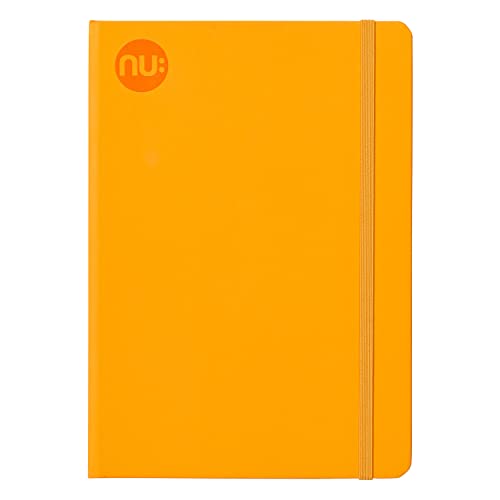 NU Notizbücher - Orange Journal - Spectrum Range - A5 liniertes Notizbuch - Tagesplaner - Notizblock - 160 Seiten von NU