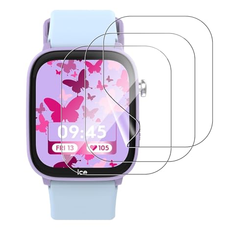 NUCNOK 3 Stück Schutzfolie für Ice-Watch Ice Smart Junior 3.0 FM,Klar HD Weich Hydrogel Folie, Volle Abdeckung, Blasenfreie, Kratzfest,Anti-Fingerprint, 3D Full Cover Displayschutzfolie NUCNOK 3 Stück Schutzfolie für Ice-Watch Ice Smart Junior 3.0 FM,Klar HD Weich Hydrogel Folie, Volle Abdeckung, Blasenfreie, Kratzfest,Anti-Fingerprint, 3D Full Cover Displayschutzfolie von NUCNOK