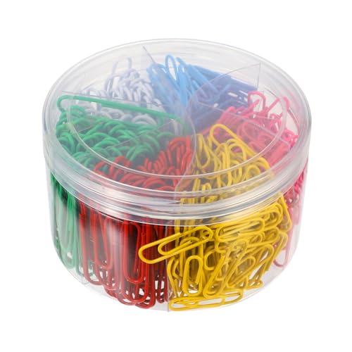 450er Karton Paperclip Seitenmarkierung Aus Papier Einfache Notebook-klemme Mini-büroklammern Memohalter Aus Draht Büropapierklemme Mini-dokumentenklemme Kabelclip Colorful Metall NUOBESTY von NUOBESTY