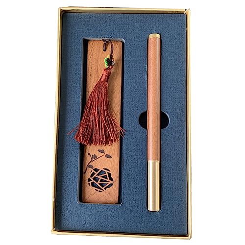 NUOBESTY 1 Satz Geschenkset zum Abschluss die chinesen bookmarks souvenir geldgeschenke+zur+hochzeit geschenkesets Abschluss-Kit Quasten-Lesezeichen Markierungen das Andenken Bambus Brown von NUOBESTY