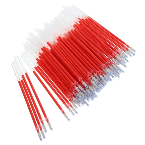 NUOBESTY 100Stücke Gelstiftminen Spitze Praktische Nachfüllungen Für Büro Und Schule Ersatzminen Für Kugelschreiber Rotes Tinten Vielseitig Einsetzbar NUOBESTY 100Stücke Gelstiftminen Spitze Praktische Nachfüllungen Für Büro Und Schule Ersatzminen Für Kugelschreiber Rotes Tinten Vielseitig Einsetzbar von NUOBESTY