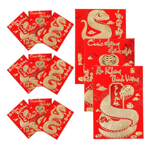 NUOBESTY 18pcs Schlange Jahr Rot Pakete Chinesische Neue Jahr Umschläge Jahr Drachen Decor NUOBESTY 18pcs Schlange Jahr Rot Pakete Chinesische Neue Jahr Umschläge Jahr Drachen Decor von NUOBESTY