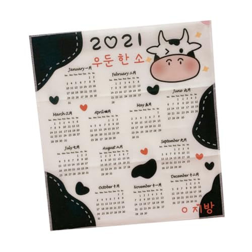 NUOBESTY 1stk Kalender Neujahrshintergrundtuch Lamelle Display- Ornament Dekoratives Tafelfoto Schilderhalter-clips Partyzubehör Für Silvester Wandgitter Aus Draht Weiß Flanell von NUOBESTY