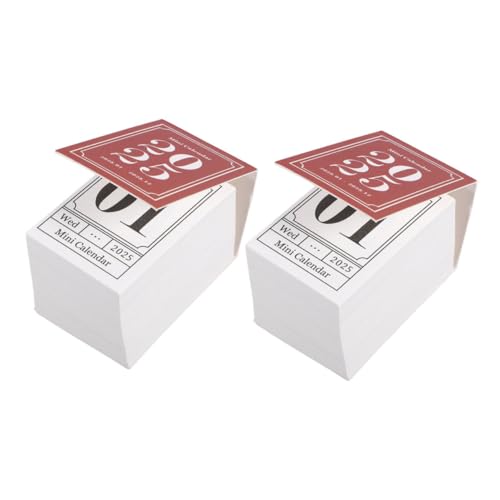 NUOBESTY 2 Stück 2025 Retro-Minikalender Home-Office-Planer 2025 Täglicher Tischkalender 2025 jahreskalender Vintage Mini-Kalender Desktop-Planer 2025 Mini-Schreibtischplaner Papier rot NUOBESTY 2 Stück 2025 Retro-Minikalender Home-Office-Planer 2025 Täglicher Tischkalender 2025 jahreskalender Vintage Mini-Kalender Desktop-Planer 2025 Mini-Schreibtischplaner Papier rot von NUOBESTY