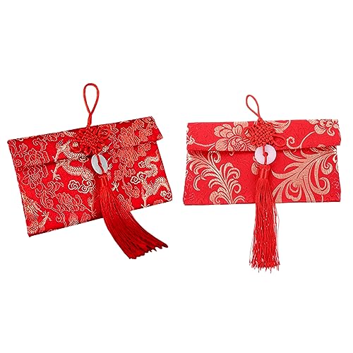 NUOBESTY 2 Stück Hochzeitsstoff roter Umschlag Paket Jahr Dekorationen Bargeldfüllung Kasse Umschläge für Karten personalized personalised Seide Hongbao roter Umschlag NUOBESTY 2 Stück Hochzeitsstoff roter Umschlag Paket Jahr Dekorationen Bargeldfüllung Kasse Umschläge für Karten personalized personalised Seide Hongbao roter Umschlag von NUOBESTY
