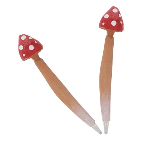NUOBESTY 2 Stück Pilz-kugelschreiber Gelstift in Pilzform Neuheitstifte Pilzstift Lustiger Schreibstift Design Schön Bürozubehör Kugelschreiber Schreiben Student Kreativ Dekorativ Holz Rot NUOBESTY 2 Stück Pilz-kugelschreiber Gelstift in Pilzform Neuheitstifte Pilzstift Lustiger Schreibstift Design Schön Bürozubehör Kugelschreiber Schreiben Student Kreativ Dekorativ Holz Rot von NUOBESTY