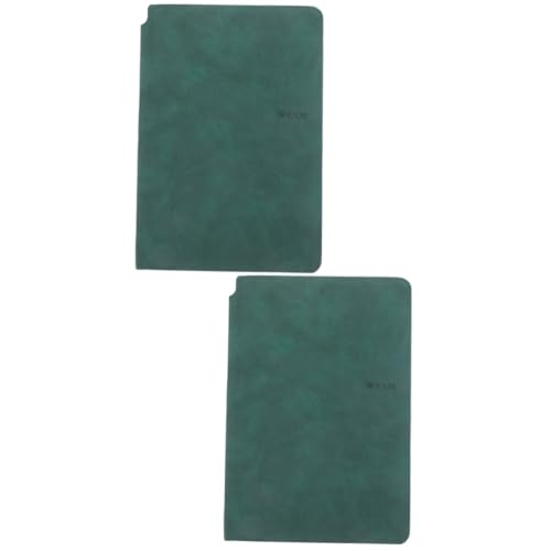 NUOBESTY 2st Tragbares Whiteboard Trockenlöschtafel Klein Mini Weiß Beschreibbares Whiteboard Kleines Taschenheft Trocken Abwischbare Schreibtischunterlage Kleine Tafel Leer Dark Green Pu von NUOBESTY