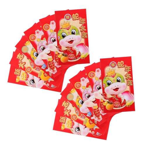 NUOBESTY 30 Rote Umschläge mit Schlangen-sternzeichen-kunst für und Feiern Zum Chinesischen Neujahr. NUOBESTY 30 Rote Umschläge mit Schlangen-sternzeichen-kunst für und Feiern Zum Chinesischen Neujahr. von NUOBESTY