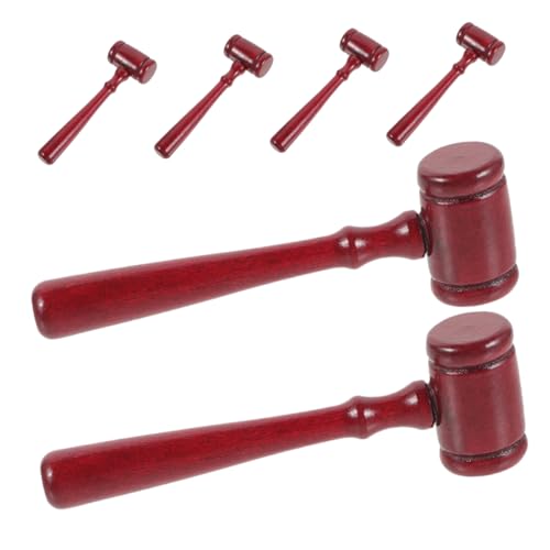 NUOBESTY 6 Stück Richterhammer Richten Hammer Auktionshammer Richter Hammer Mini-hammer-requisite Mini-hammer- Richter Hält Hammer Anwaltshammer Holz Rot NUOBESTY 6 Stück Richterhammer Richten Hammer Auktionshammer Richter Hammer Mini-hammer-requisite Mini-hammer- Richter Hält Hammer Anwaltshammer Holz Rot von NUOBESTY