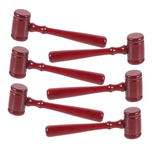 NUOBESTY 6 Stück Richterhammer Rollenspiel Zubehör Gerichtsspielzeug Kindgerechtes Halloween-Party für juristen kleiner Holzhammer Richter hält Hammer kleine Hammer rot NUOBESTY 6 Stück Richterhammer Rollenspiel Zubehör Gerichtsspielzeug Kindgerechtes Halloween-Party für juristen kleiner Holzhammer Richter hält Hammer kleine Hammer rot von NUOBESTY