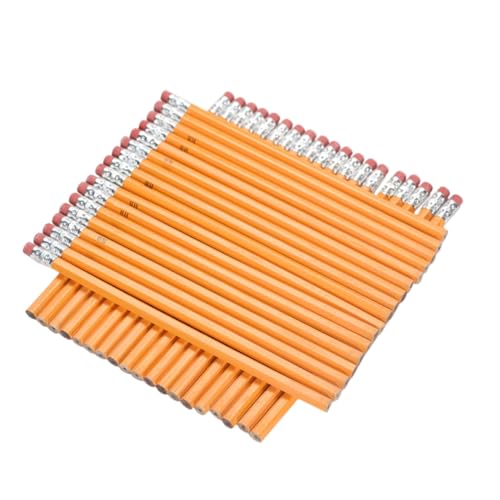 NUOBESTY 60St Bleistifte skizzieren schreibwaren hb pencil Schreibbleistift Skizzenbleistift bleistift set Kinder schreiben Bleistift kinder bleistift Bleistifte schreiben Bambus Yellow von NUOBESTY