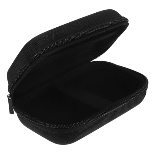 NUOBESTY Drucker-Aufbewahrungstasche Kamera Schutzhülle Miniatur-Gadget-träger Hartschalenkoffer Für Digitale Diktiergeräte Kleine Tech-Organizer-Tasche Kamera-umhängetasche Metall Black von NUOBESTY