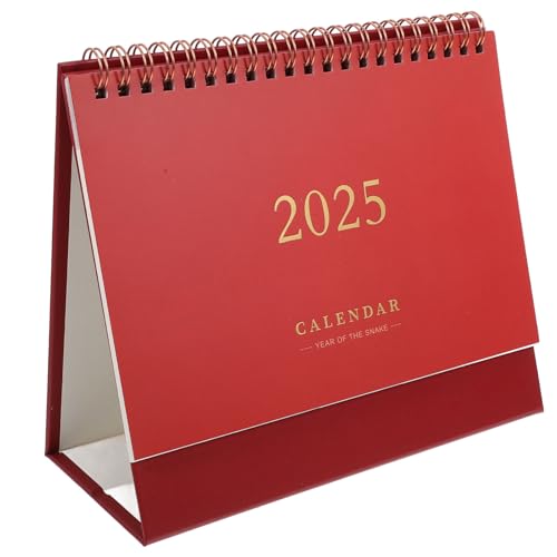 NUOBESTY Kalender Kleiner Tischkalender 2025 Stehend Flip-desktop- Planer Planungskalender Spiralbindungskalender Stehend Tischkalender 2024. 07–2025. 12 Rot 25cm NUOBESTY Kalender Kleiner Tischkalender 2025 Stehend Flip-desktop- Planer Planungskalender Spiralbindungskalender Stehend Tischkalender 2024. 07–2025. 12 Rot 25cm von NUOBESTY