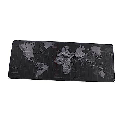 NUOBESTY Mauspad großes Mousepad Big Mousepad mouspadsgaming Gaming Mousepad Big Mouse pad -Pads Weltkarten-Gaming-Pad Nicht-Pad Anti-Schreibtisch-Matte Computer Tisch Gummi Black von NUOBESTY