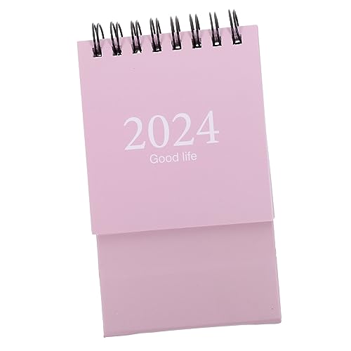 NUOBESTY Mini Tischkalender 2024 Kleiner Englisch Kalender Für Den Schreibtisch Flip Kalender Für Den Täglichen Gebrauch Dekorativer Tischkalender 202308 202412 von NUOBESTY