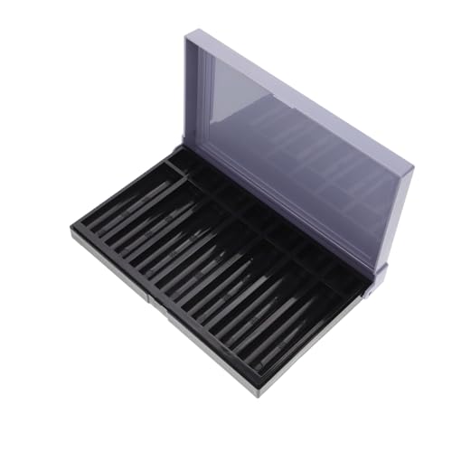 NUOBESTY Münzaufbewahrung Münzsortierer Münzorganisator Münzvitrine Inhaber Einer Münzsammlung Münzzähler Hartes Münzetui Münzglas Multi-grid-münzbehälter Münzsammler Münzspender Grey Sport von NUOBESTY