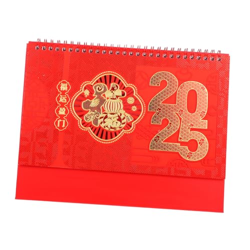 NUOBESTY Schreibtischkalender „jahr Der Schlange“. Kalender Umblättern Chinesischer Mondjahreskalender Tischkalender Zum Aufstellen Kleiner Kalender 2025 Bürokalender Bürobedarf Papier Rot NUOBESTY Schreibtischkalender „jahr Der Schlange“. Kalender Umblättern Chinesischer Mondjahreskalender Tischkalender Zum Aufstellen Kleiner Kalender 2025 Bürokalender Bürobedarf Papier Rot von NUOBESTY