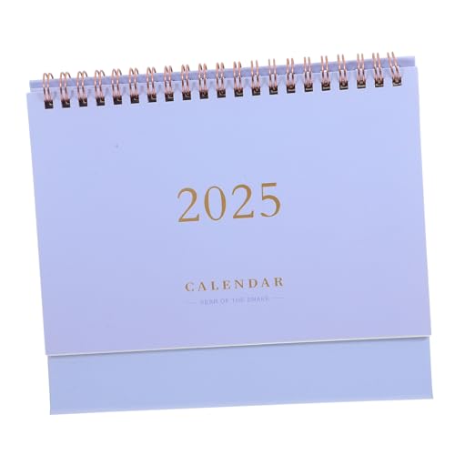NUOBESTY Tischkalender 2025 bürodekoration jahreskalender Spiralkalender umblättern Stehender Flip- Stehkalender für den täglichen Gebrauch filigraner Standkalender Papier von NUOBESTY