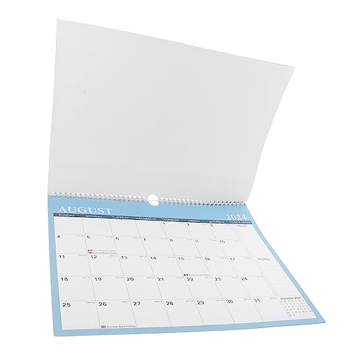 NUOBESTY Wandkalender 2024 2025 Für Das Heimbüro Englischer Desktop Kalender Mit Festem Aufhänger Und Großzügigem Layout Für Termine Und Notizen Ideal Geburtstagskalender Und Für Die von NUOBESTY