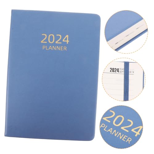 NUOBESTY Wochenplaner Budgetplaner Wandplaner Planke Tagebuchplaner Zeitplan Diagramm Notizbuch Mit Trennwänden Profi Dinge Schreibtisch-organizer Projektplaner Termin Kunstleder Sky-blue von NUOBESTY