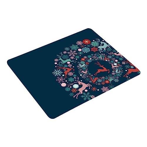 NUOBESTY quadratisches Mauspad Cartoon-Mauspad professionelles Gaming-Pad Schreibtisch-Mauspad schwarzes Mauspad bürogadges Animal-Design Mouse Pads Hirsch Mauspad Desktop-Pad Stoff von NUOBESTY